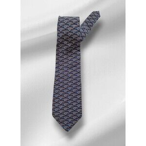 Nature Conservancy Rhinoceros Tie Mens Silk Animal Karen Bierce Pattern Wildlife